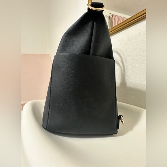 Mina baie Emmy midi black and gold leather with stroller hooks - Picture 3 of 6